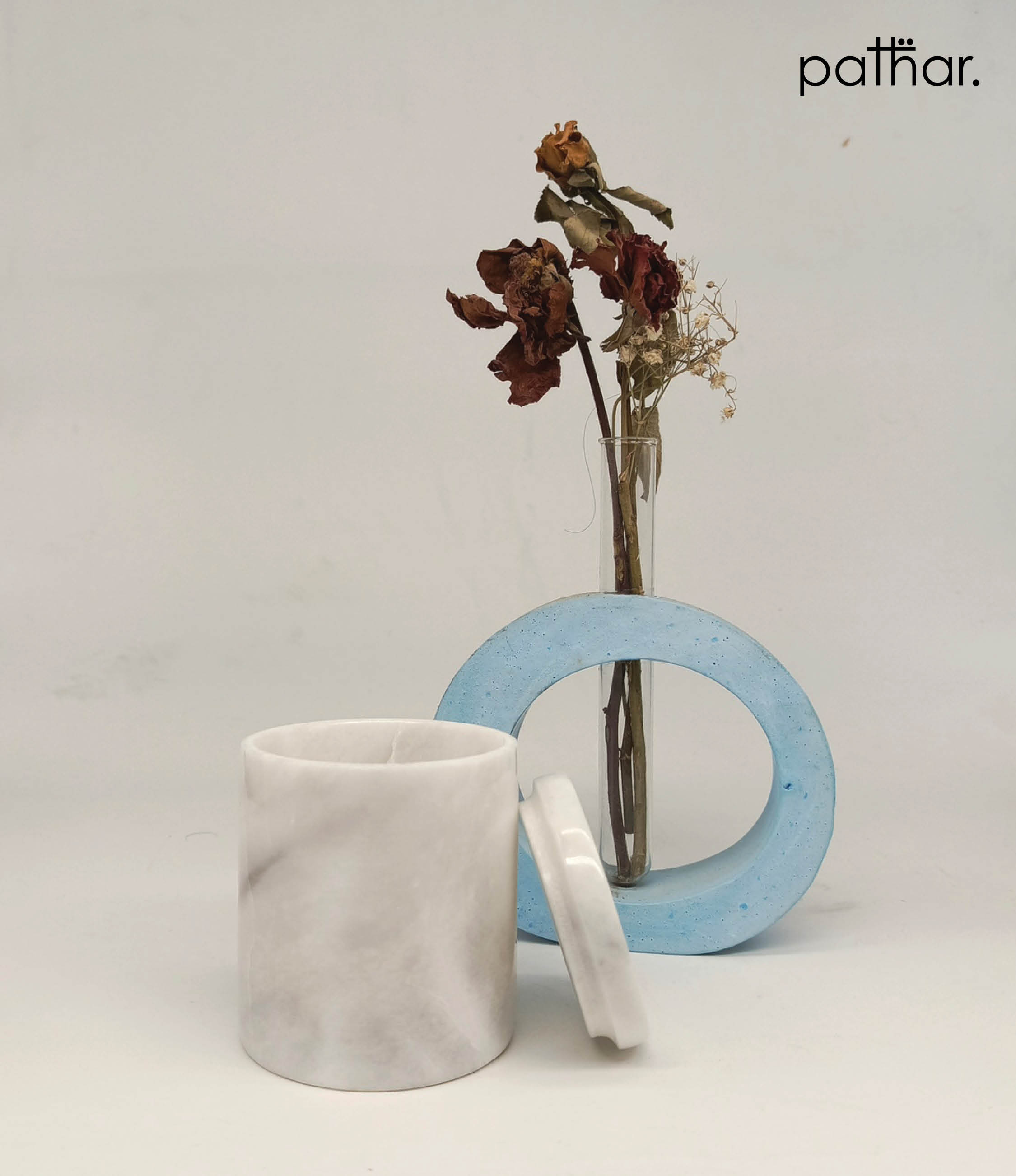 Candy Jar with Lid - Ziarat White